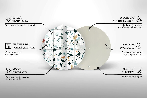 De vidrio templado Gres claro