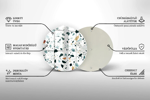 De vidrio templado Gres claro