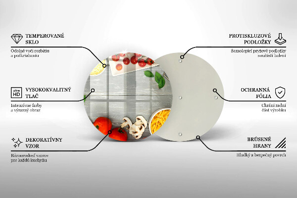 De vidrio templado Comida de cocina