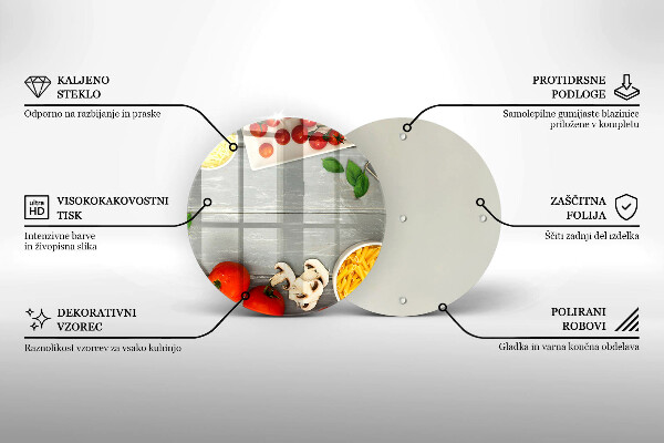 De vidrio templado Comida de cocina