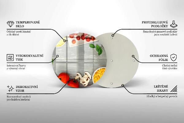 De vidrio templado Comida de cocina
