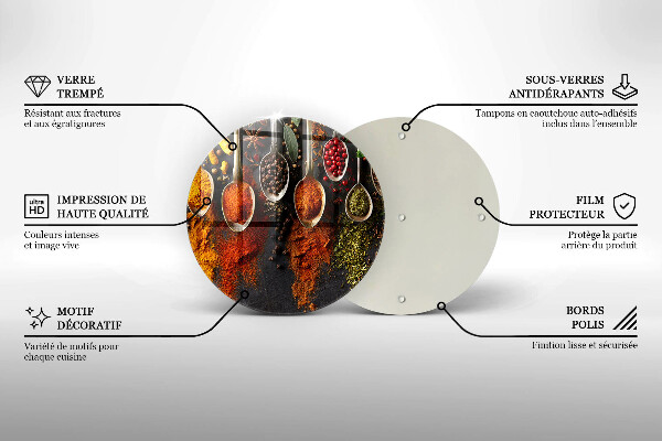 De vidrio templado Cucharas con especias