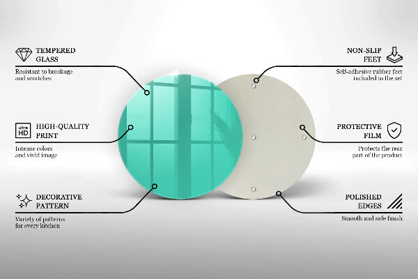 De vidrio templado Color verde
