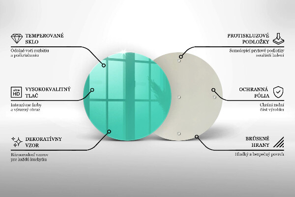 De vidrio templado Color verde