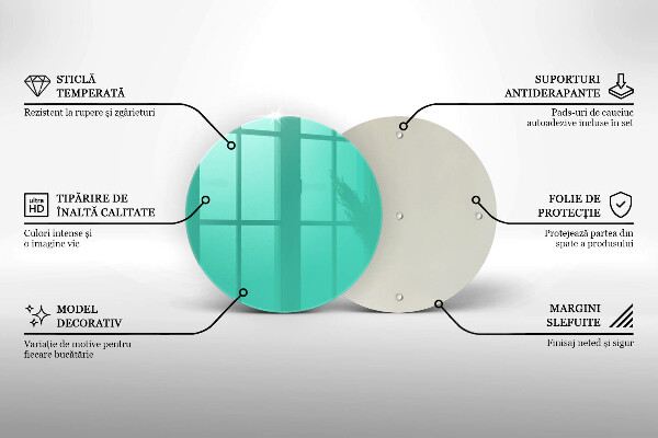 De vidrio templado Color verde