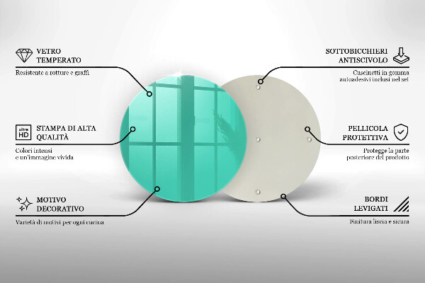 De vidrio templado Color verde