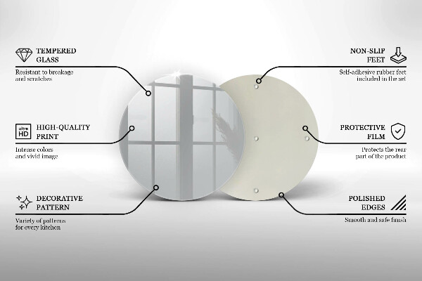 De vidrio templado Color gris