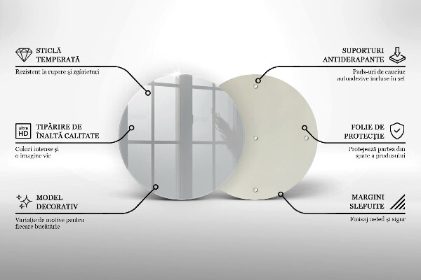 De vidrio templado Color gris