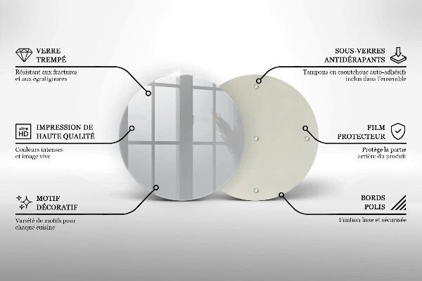 De vidrio templado Color gris