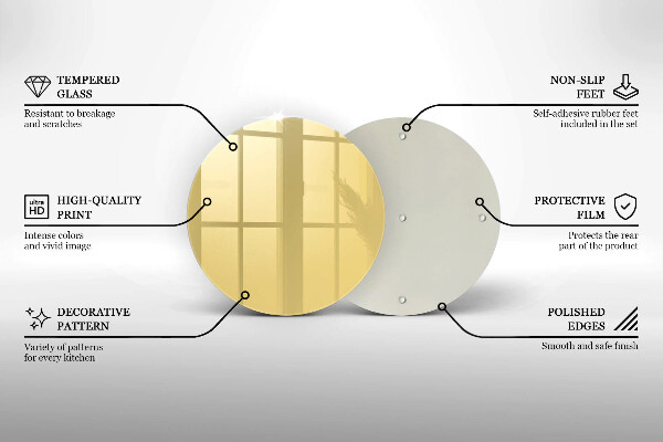 De vidrio templado Amarillo