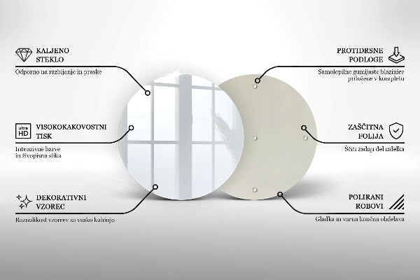 De vidrio templado El color blanco