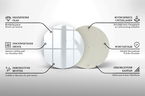 De vidrio templado El color blanco