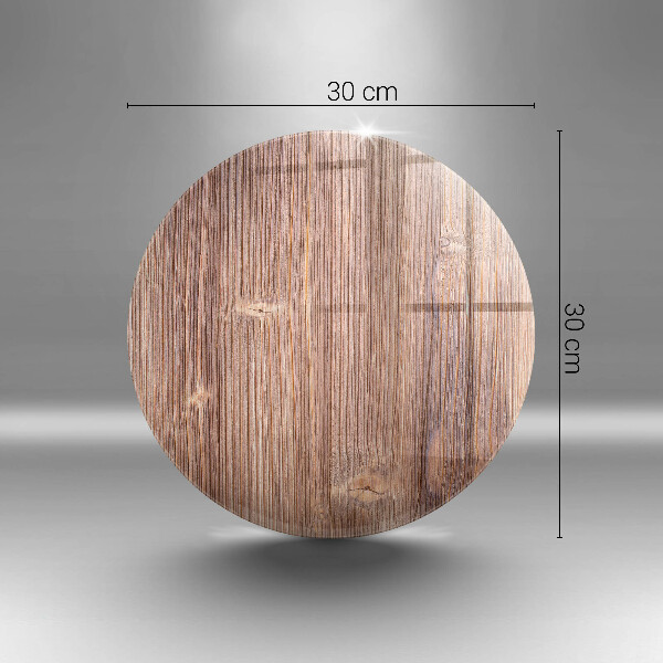 De vidrio templado Madera natural