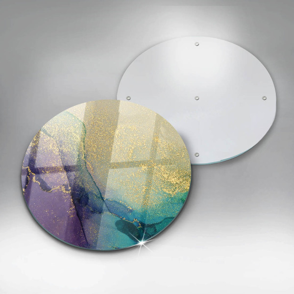 De vidrio templado Fondo con oro