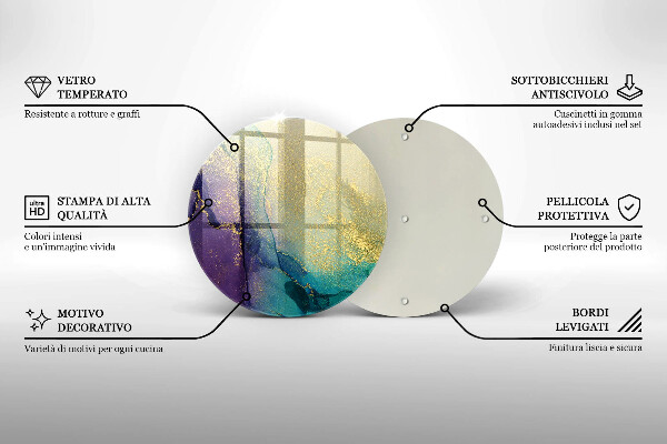 De vidrio templado Fondo con oro