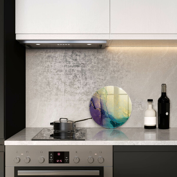 De vidrio templado Fondo con oro