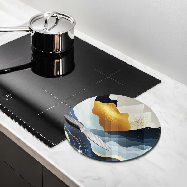 De vidrio templado Montañas abstractas