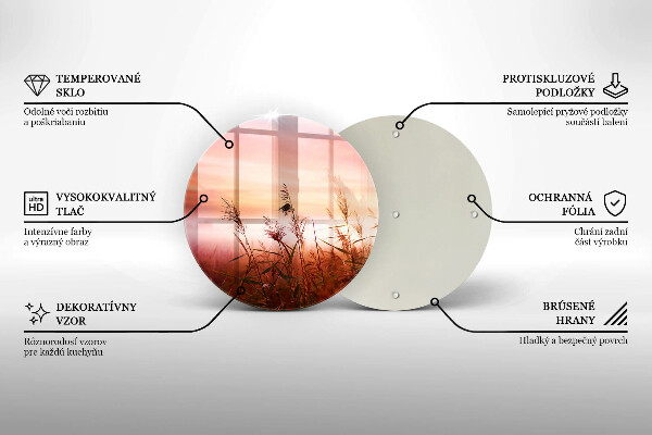 De vidrio templado Paisaje de campos de hierba