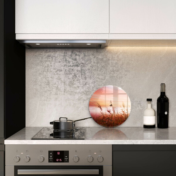 De vidrio templado Paisaje de campos de hierba