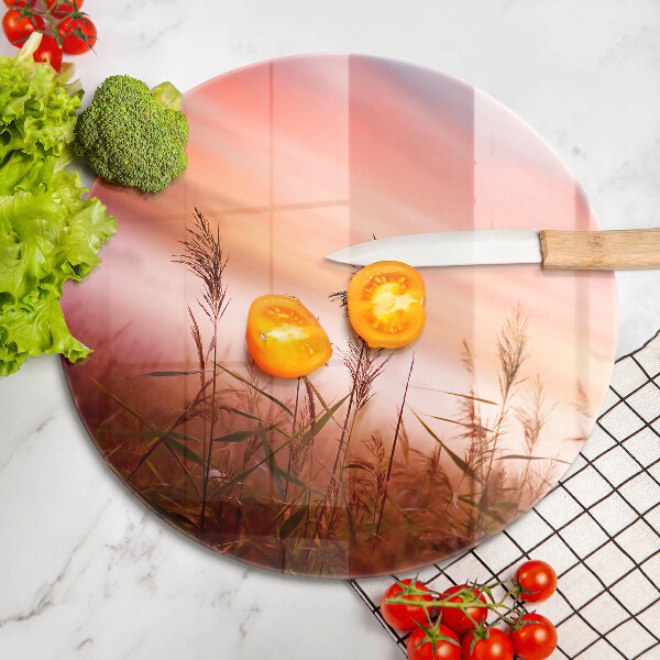 De vidrio templado Paisaje de campos de hierba