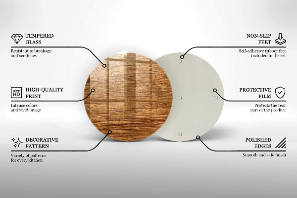 De vidrio templado Textura de tablero de madera