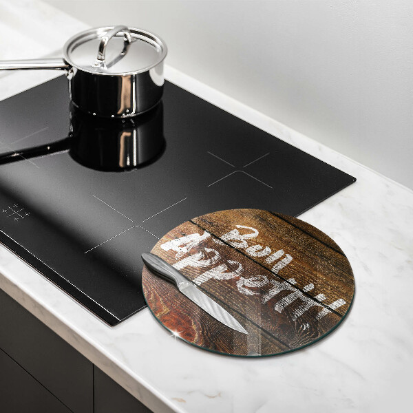 De vidrio templado Tableros de inscripción bon appetit