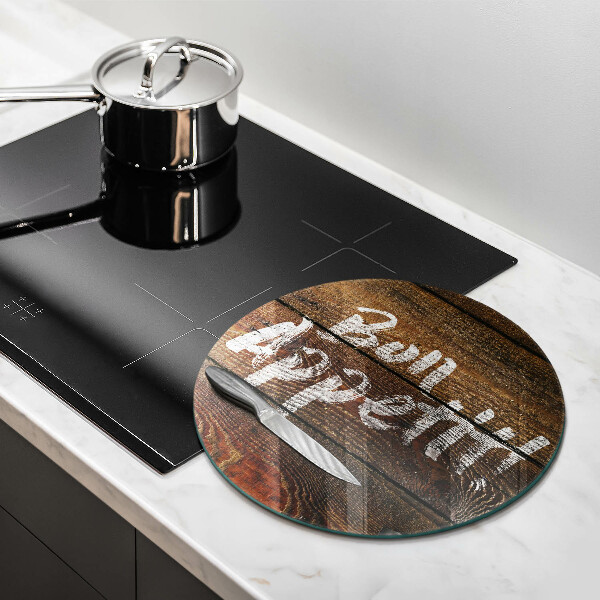 De vidrio templado Tableros de inscripción bon appetit