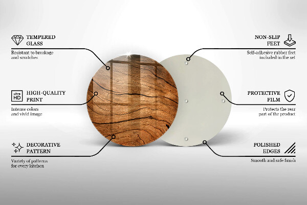 De vidrio templado Textura de tablero de madera