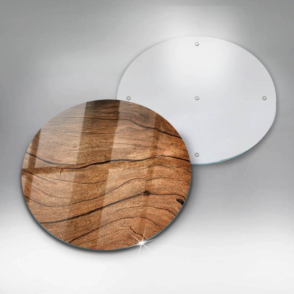 De vidrio templado Textura de tablero de madera