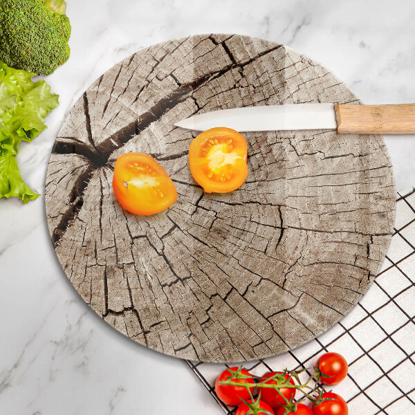 De vidrio templado Sección transversal de un árbol