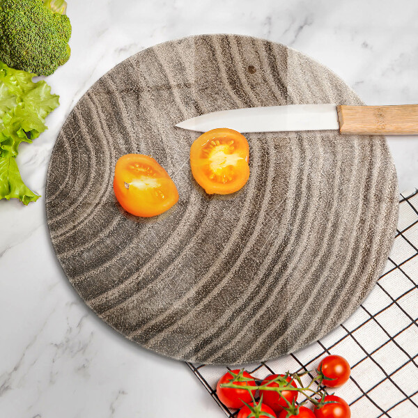 De vidrio templado Anillos de madera