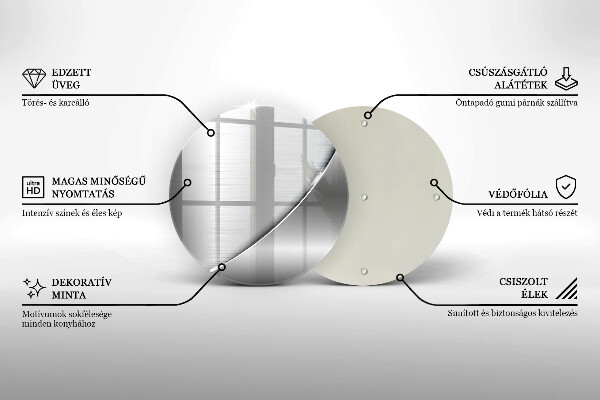De vidrio templado Formas metálicas