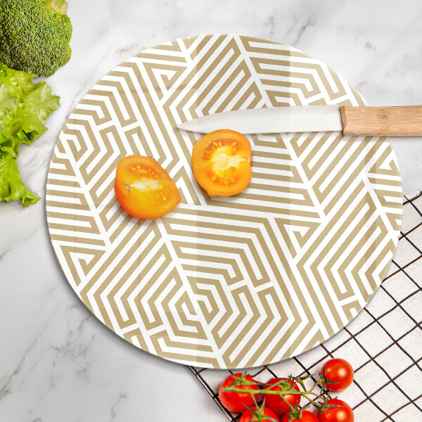 De vidrio templado Líneas geométricas