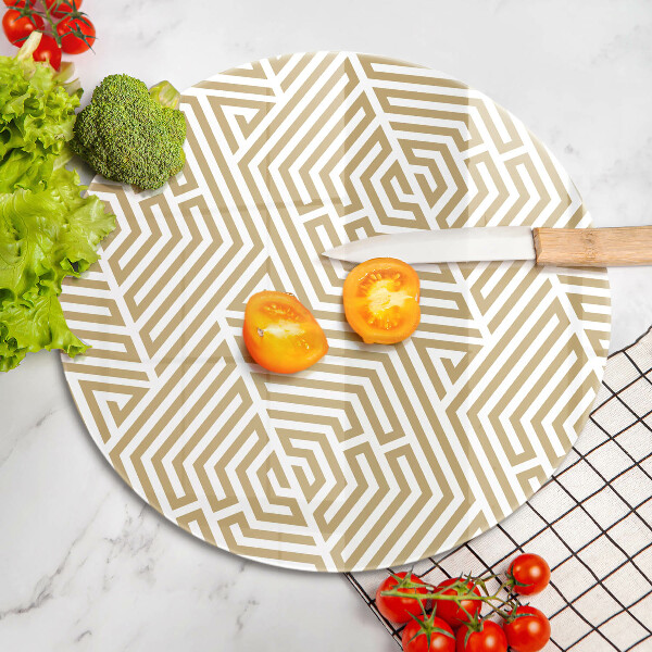 De vidrio templado Líneas geométricas