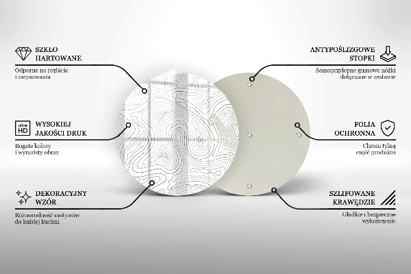 De vidrio templado Formas abstractas