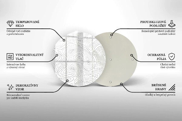 De vidrio templado Formas abstractas
