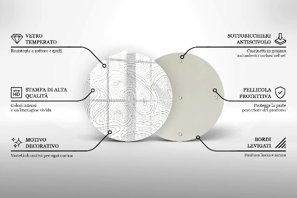De vidrio templado Formas abstractas