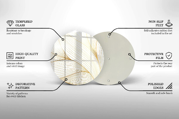 De vidrio templado Patrón de líneas modernas