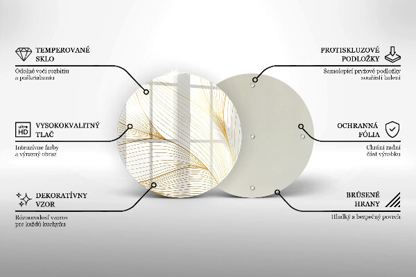 De vidrio templado Patrón de líneas modernas