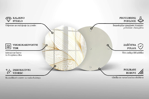 De vidrio templado Patrón de líneas modernas