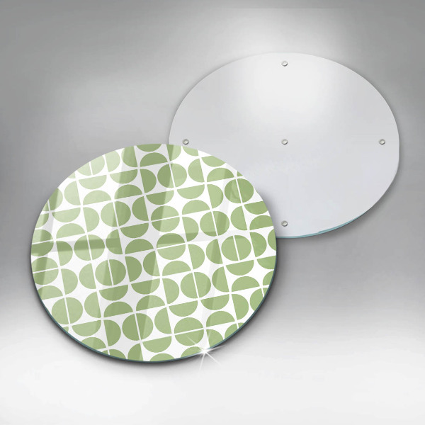 De vidrio templado Patrón de formas boho