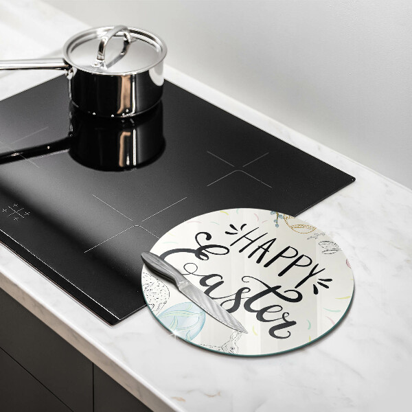 De vidrio templado Happy easter