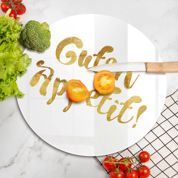 De vidrio templado Guten appetit!