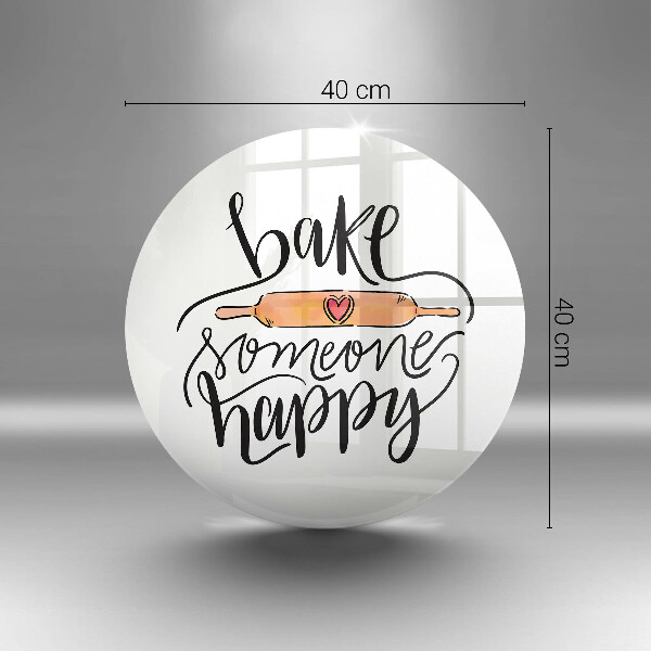 De vidrio templado Hornear a alguien feliz