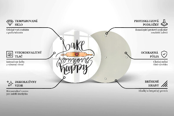 De vidrio templado Hornear a alguien feliz