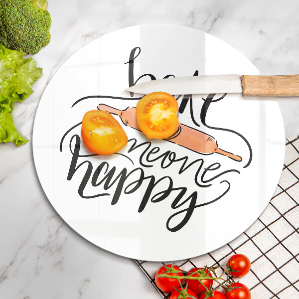 De vidrio templado Hornear a alguien feliz