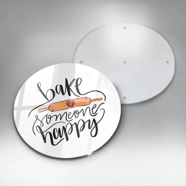 De vidrio templado Hornear a alguien feliz