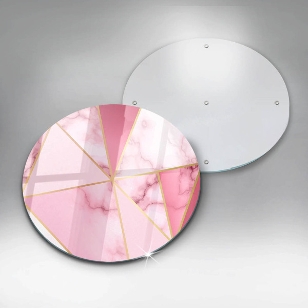 De vidrio templado Mármol geométrico