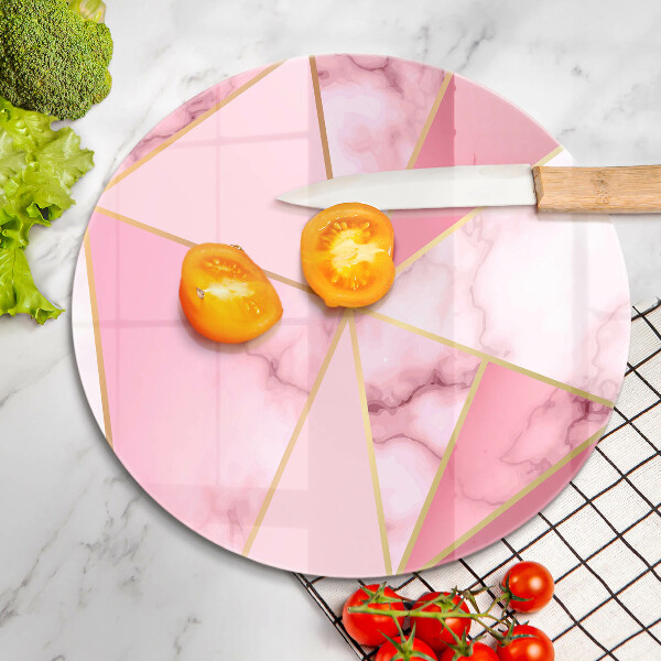 De vidrio templado Mármol geométrico