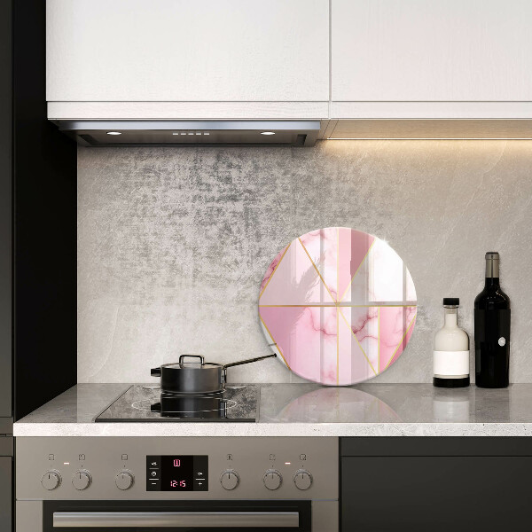 De vidrio templado Mármol geométrico